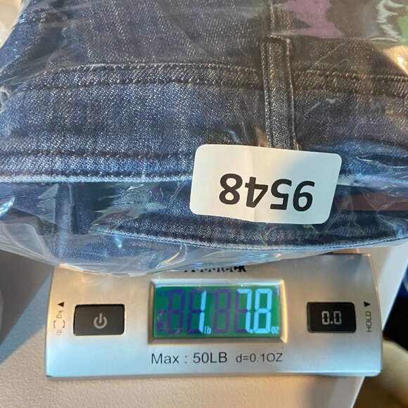 Anthropologie Pilcro Women 29 Cargo Jeans Wide Leg Medium Wash Denim Distressed - Picture 11 of 11